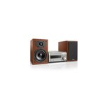Denon Micro Chaîne Denon D M41 DAB Bluetooth Argent et Bois