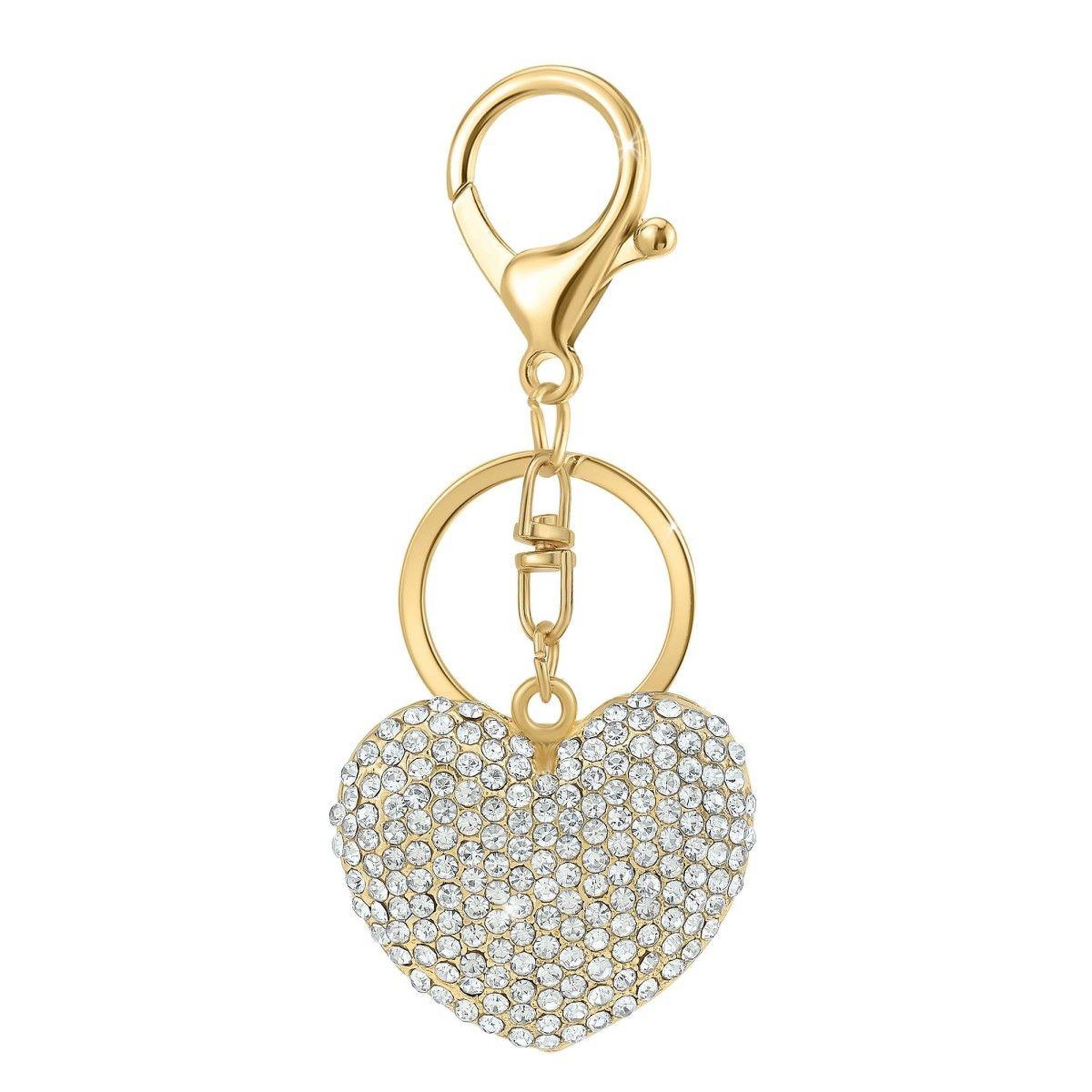 SC BOHEME Bijou de sac coeur SC Bohème orné de Cristaux scintillants