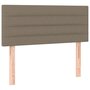 Voir la diapositive 2 : VIDAXL Tete de lit Taupe 100x5x78/88 cm Tissu