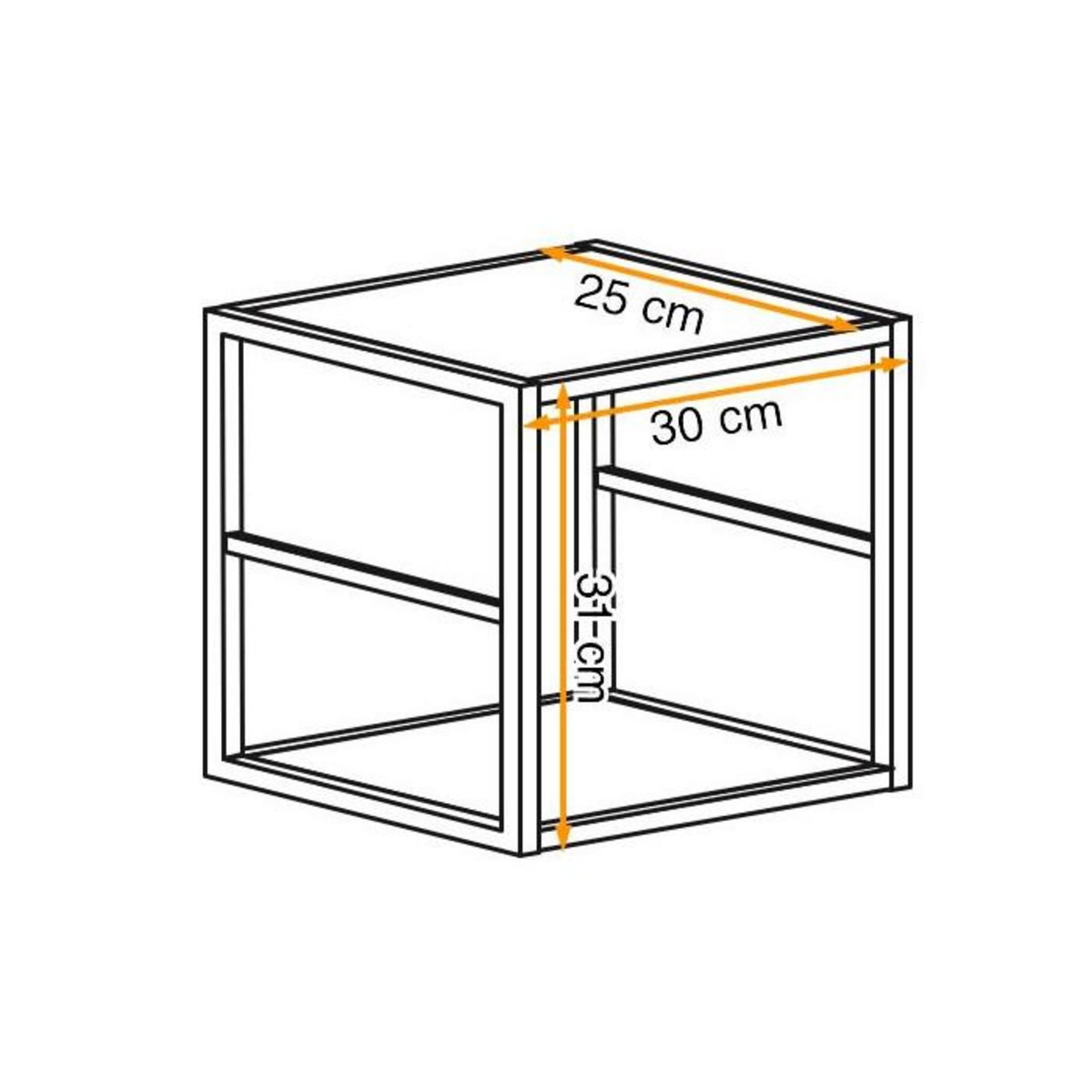 Paris Prix Étagère 1 Case Design  Switch RM  30cm Noir