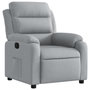 Voir la diapositive 2 : VIDAXL Fauteuil inclinable Gris clair Tissu