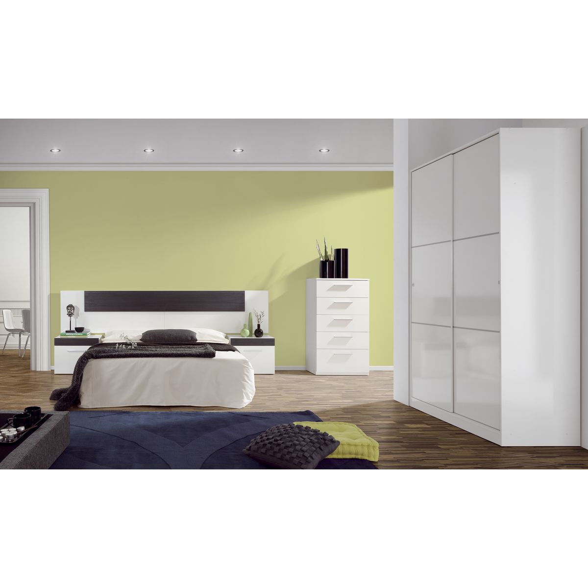 Armoire 2 portes coulissantes BRAGA L120CM