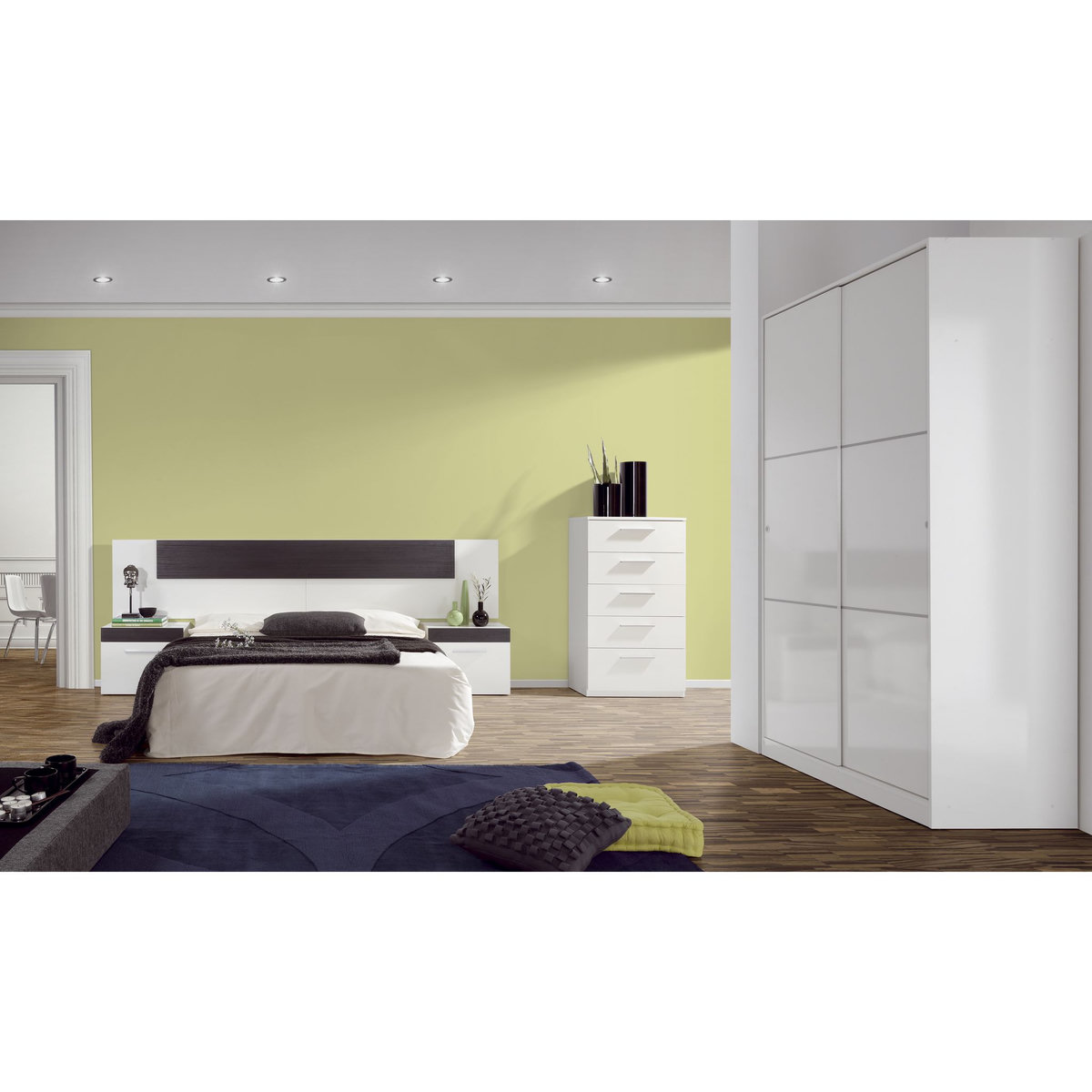 Armoire 2 portes coulissantes BRAGA L120CM