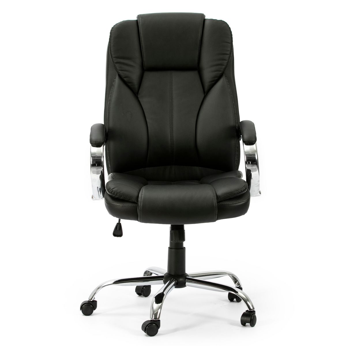 VS VENTA-STOCK Fauteuil de Bureau à Hauteur réglable et inclinable Nixon Similicuir Noir