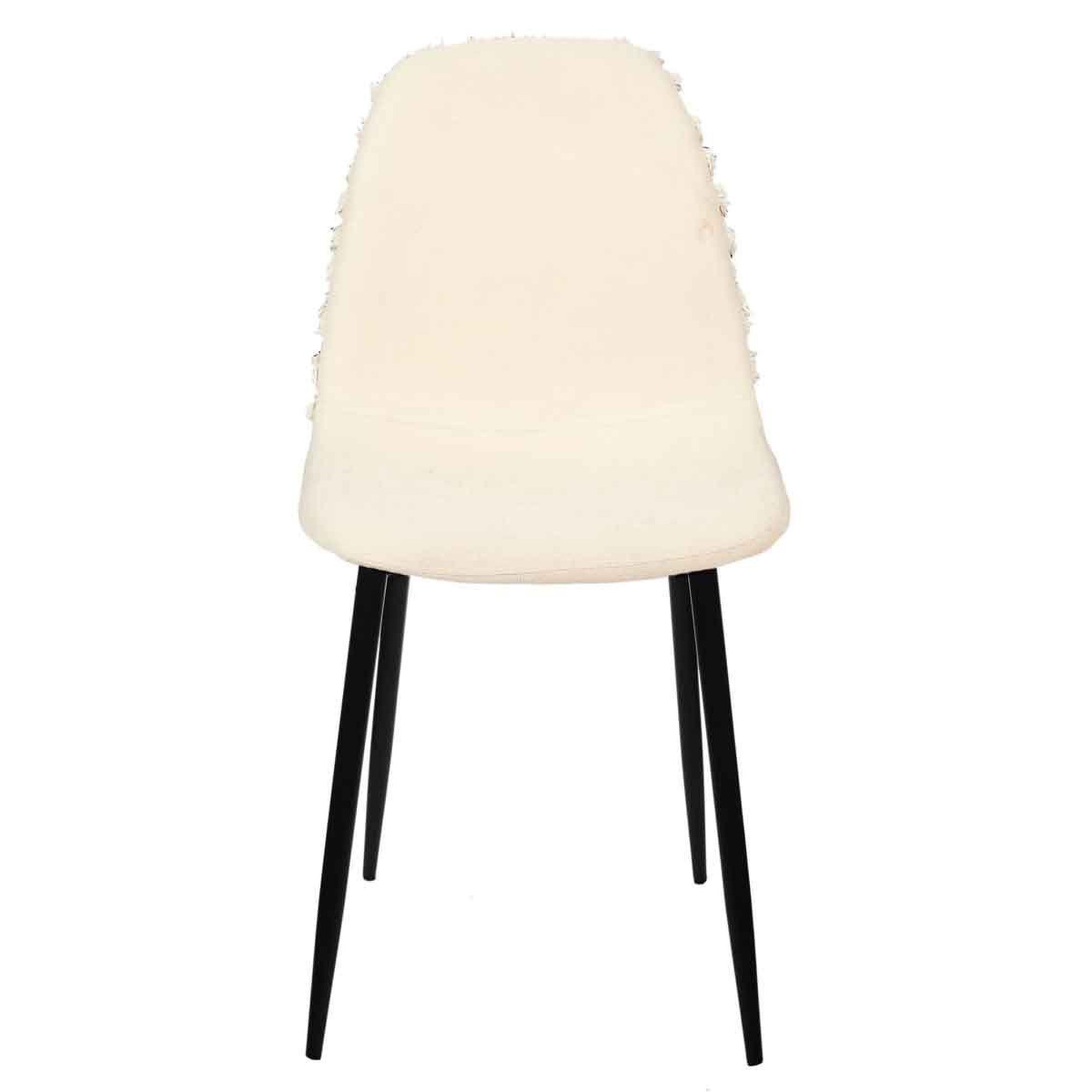 Voir la diapositive 3 : The Home Deco Factory Lot de 4 chaises design  mora  86cm beige & noir