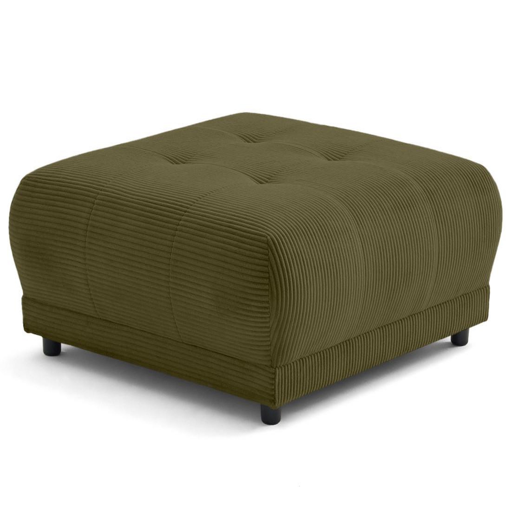Voir la diapositive 1 : LISA DESIGN Amadora - pouf en velours côtelé