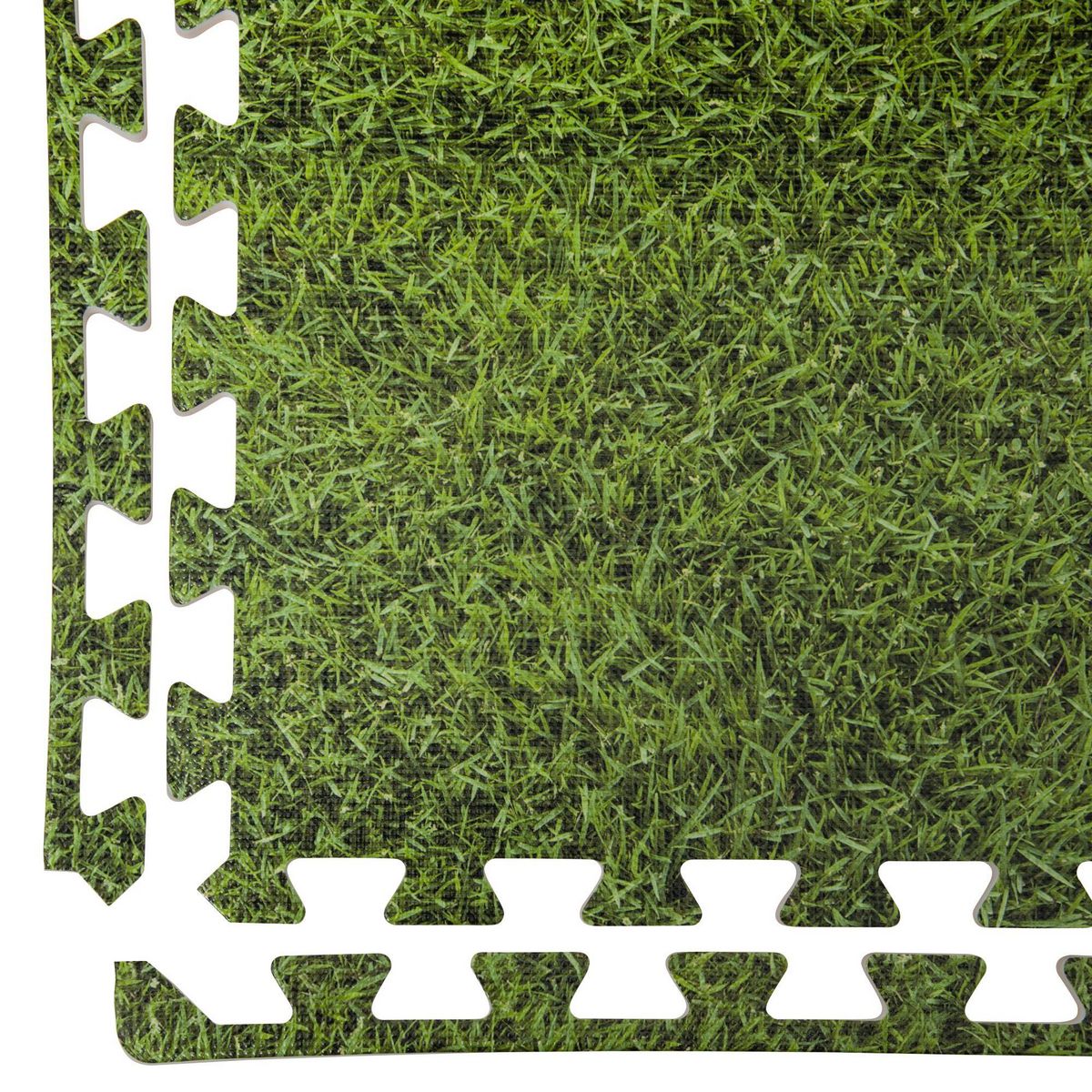 WERKAPRO Dalle pour piscine imprimé gazon  50x50cm  1cm épaisseur 8 pièces WERKA PRO