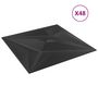 Voir la diapositive 3 : VIDAXL Panneaux muraux 48 pcs noir 50x50 cm XPS 12 m² etoile