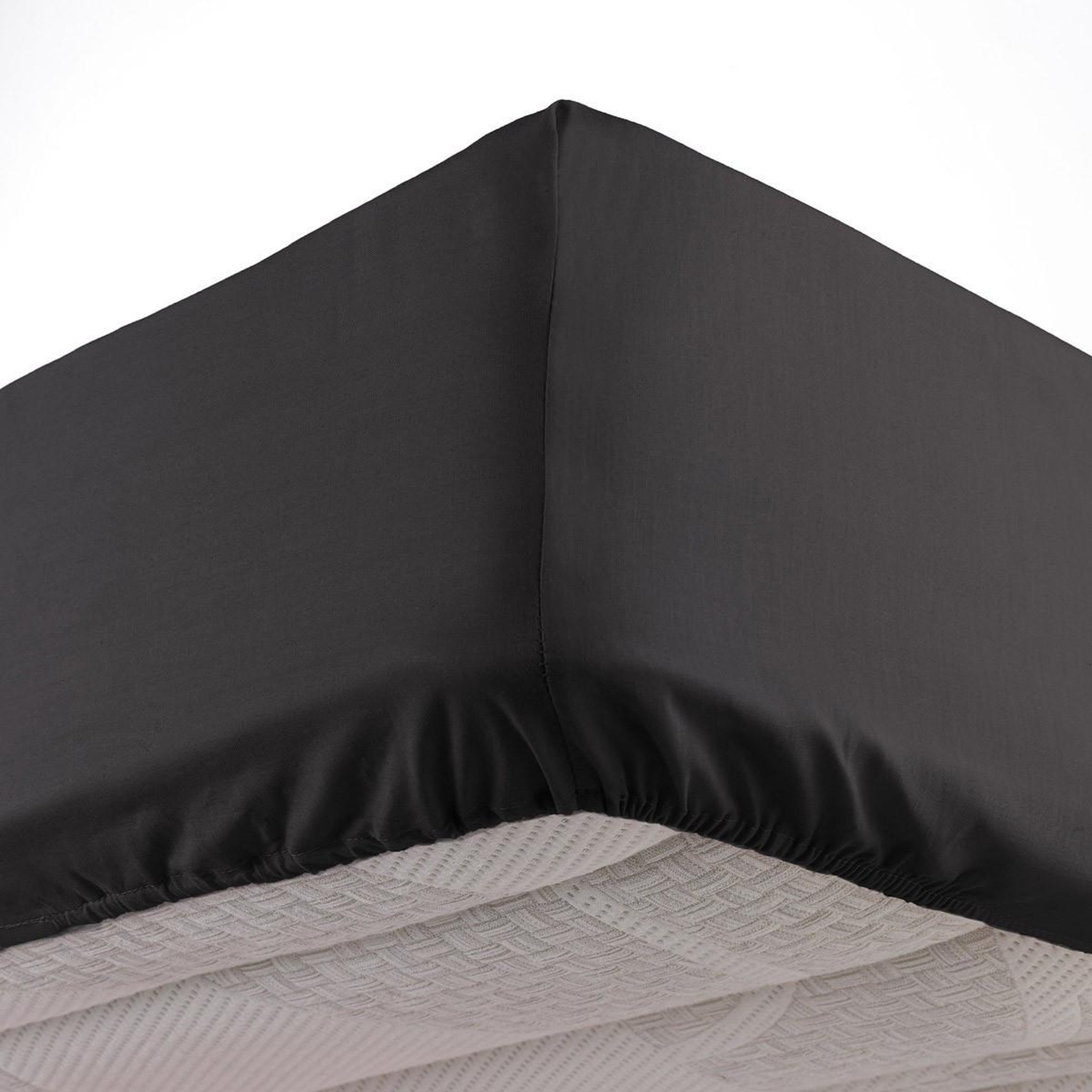 Douceur d'Intérieur Drap housse  lina  90x190cm charbon