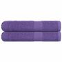 Voir la diapositive 1 : VIDAXL Serviettes de sauna 2 pcs violet 80x200 cm 360 g m² 100% coton