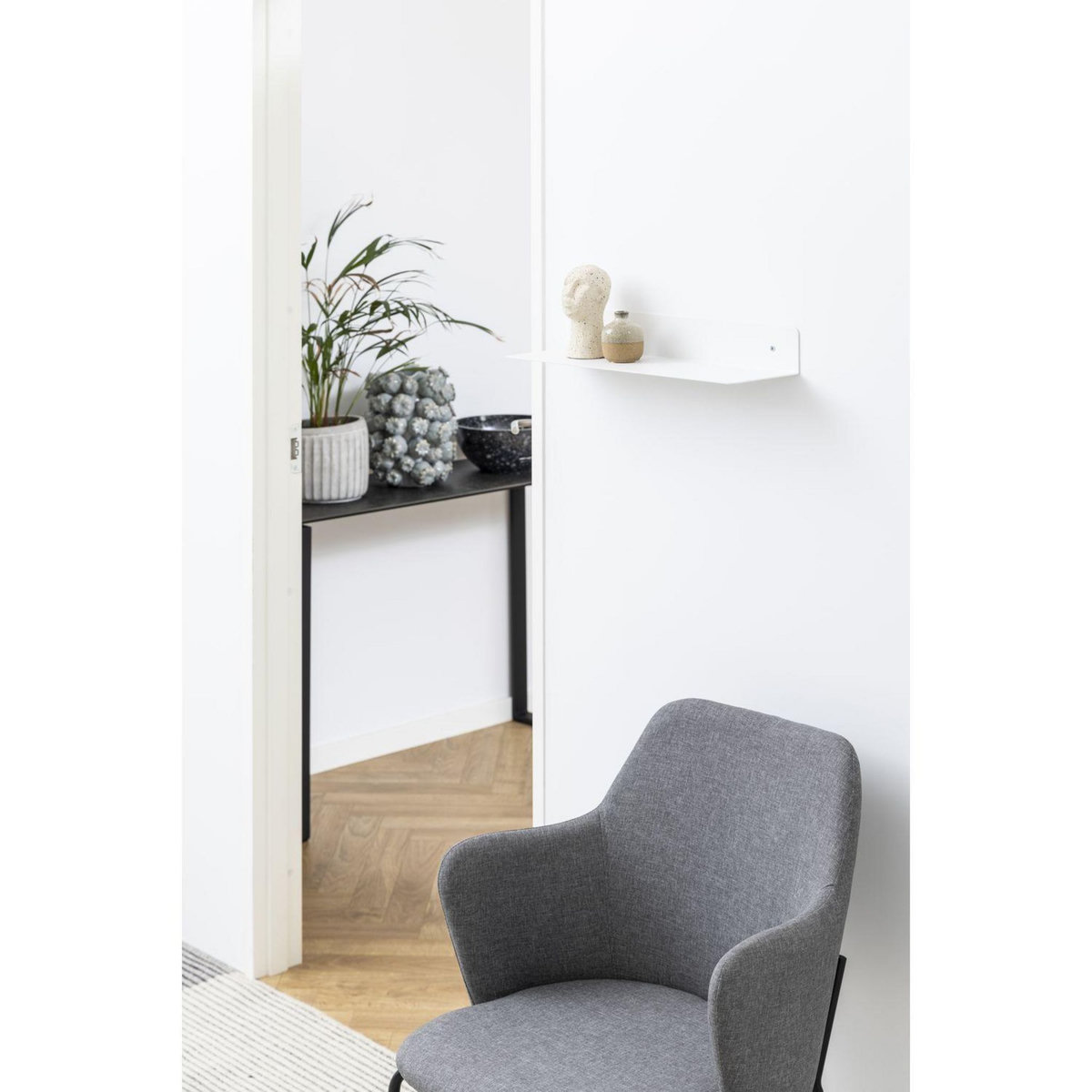 TOILINUX Etagère murale 1 tablette en métal