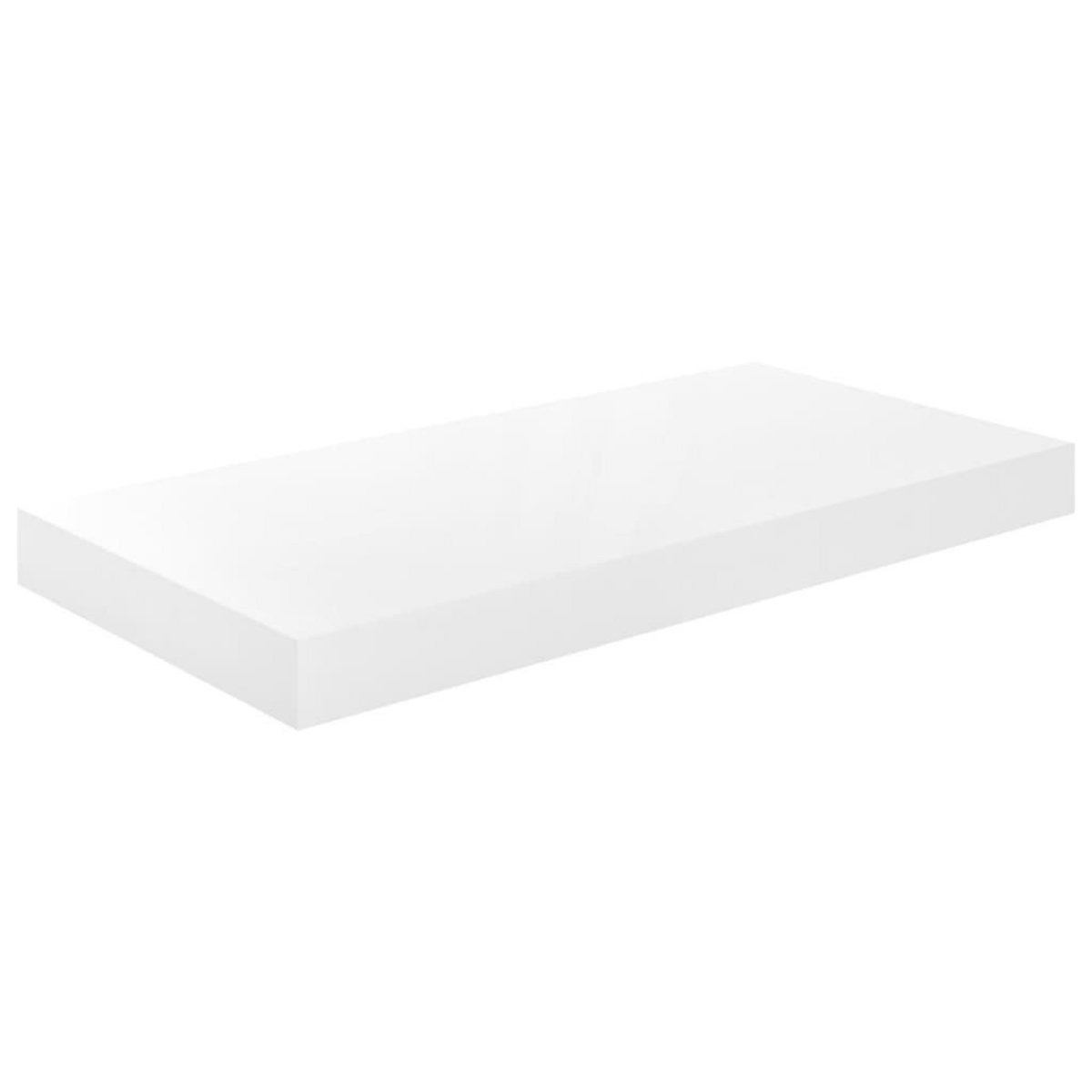 VIDAXL Etagere murale flottante 4 pcs Blanc brillant 50x23x3,8 cm MDF