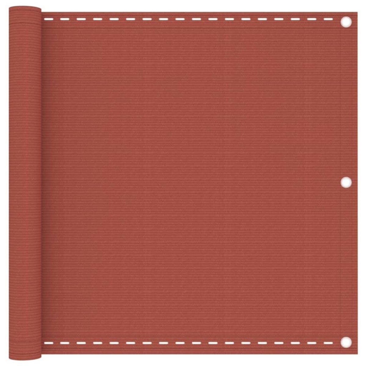 VIDAXL Ecran de balcon Terre cuite 90x500 cm PEHD