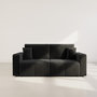 Voir la diapositive 5 : BEST MOBILIER Nicole - canapé droit 4 places convertible avec coffre en tissu