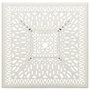 Voir la diapositive 3 : VIDAXL Table de jardin Blanc 90x90x73 cm Aluminium coule