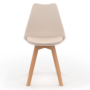 Voir la diapositive 3 : ID MARKET Lot de 4 chaises scandinaves SARA mix color gris foncé, terracotta, beige x2