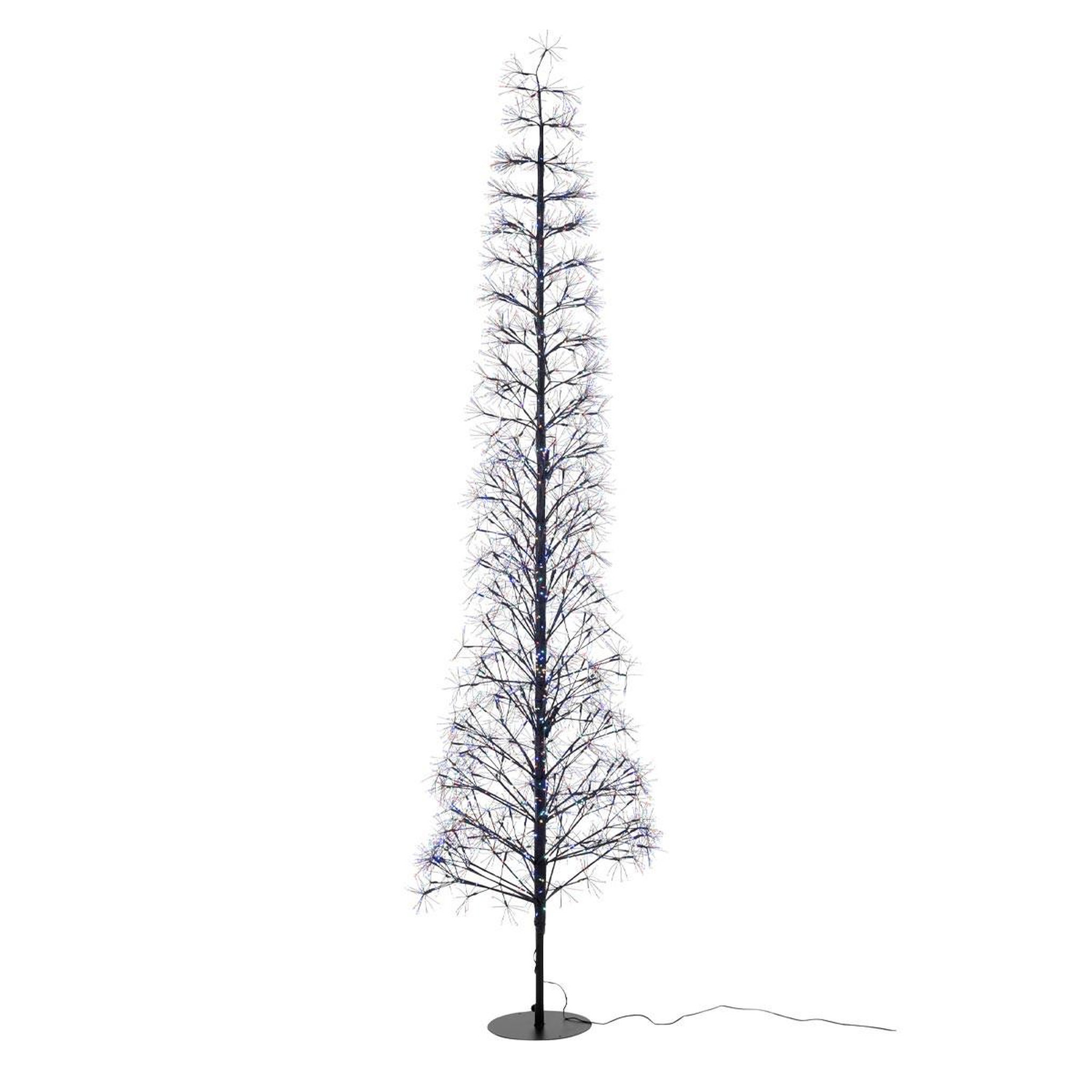 J-LINE Sapin à led en métal  grady  240cm multicolore