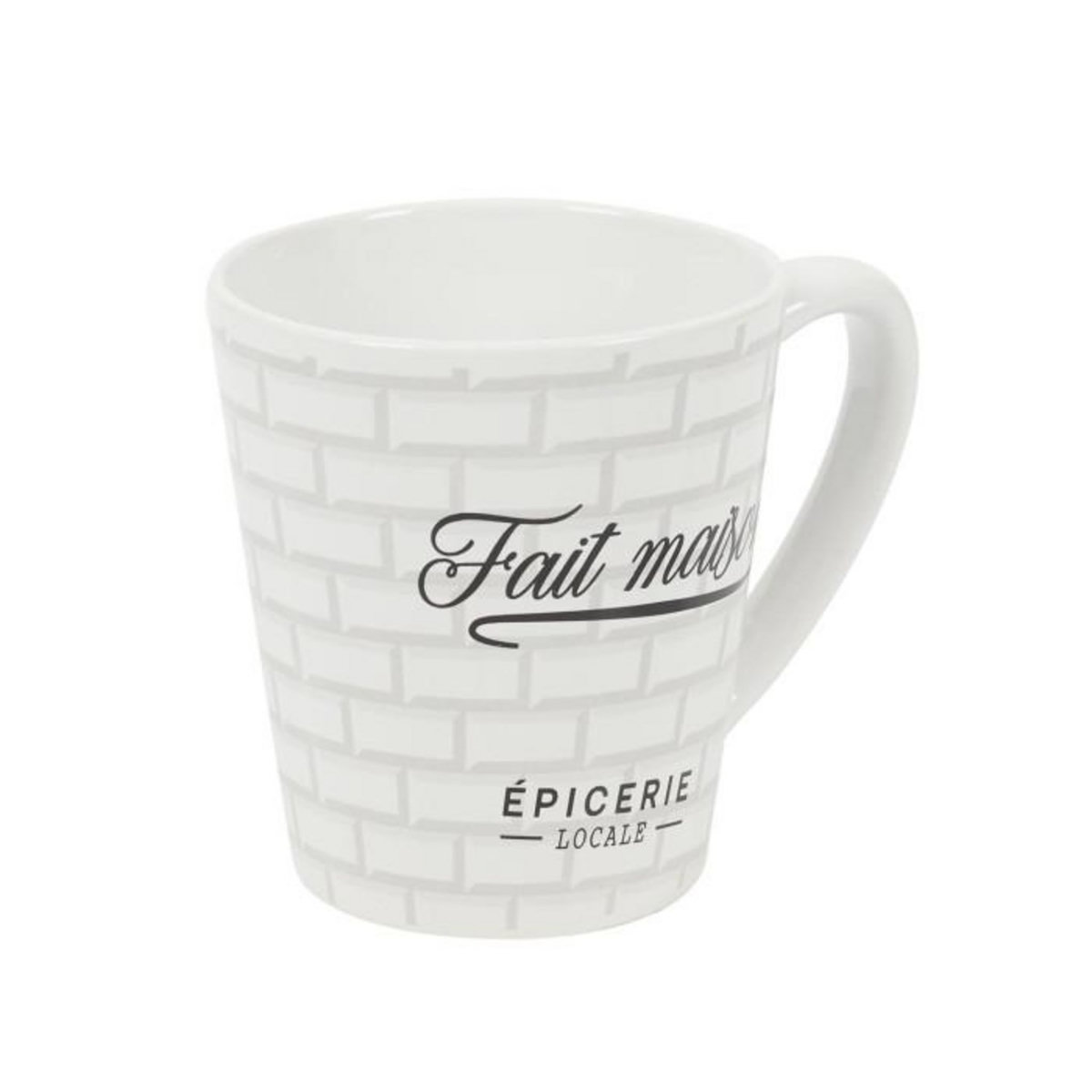Paris Prix Lot de 6 Mugs en Porcelaine  Brooklyn  30cl Blanc