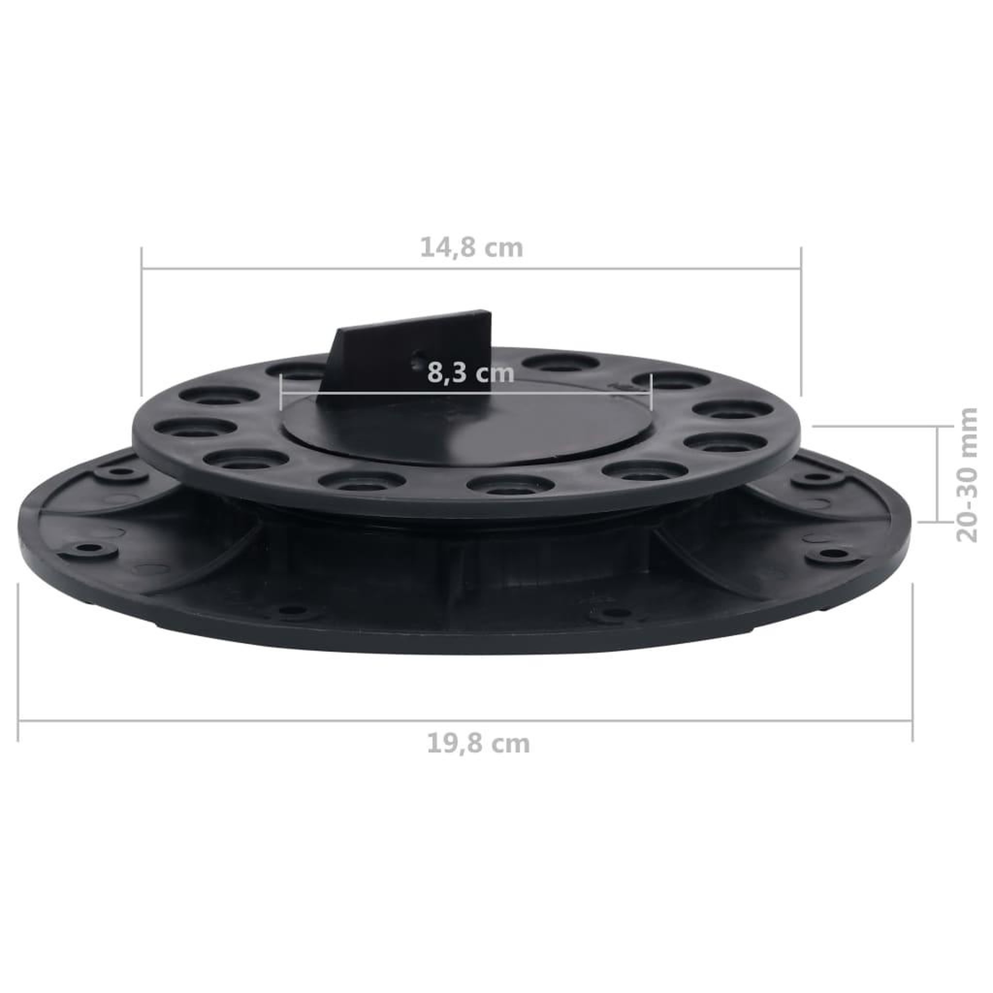 Voir la diapositive 6 : VIDAXL Pieds de terrasse reglables 10 pcs 20-30 mm
