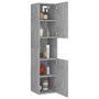 Voir la diapositive 4 : VIDAXL Armoire de salle de bain Gris beton Bois d'ingenierie