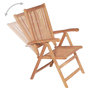 Voir la diapositive 5 : VIDAXL Chaises inclinables de jardin lot de 6 Bois de teck solide