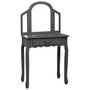Voir la diapositive 2 : VIDAXL Coiffeuse et tabouret Gris 65x36x128 cm Bois de paulownia MDF