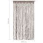 Voir la diapositive 5 : VIDAXL Rideau en macrame Taupe 140x240 cm Coton