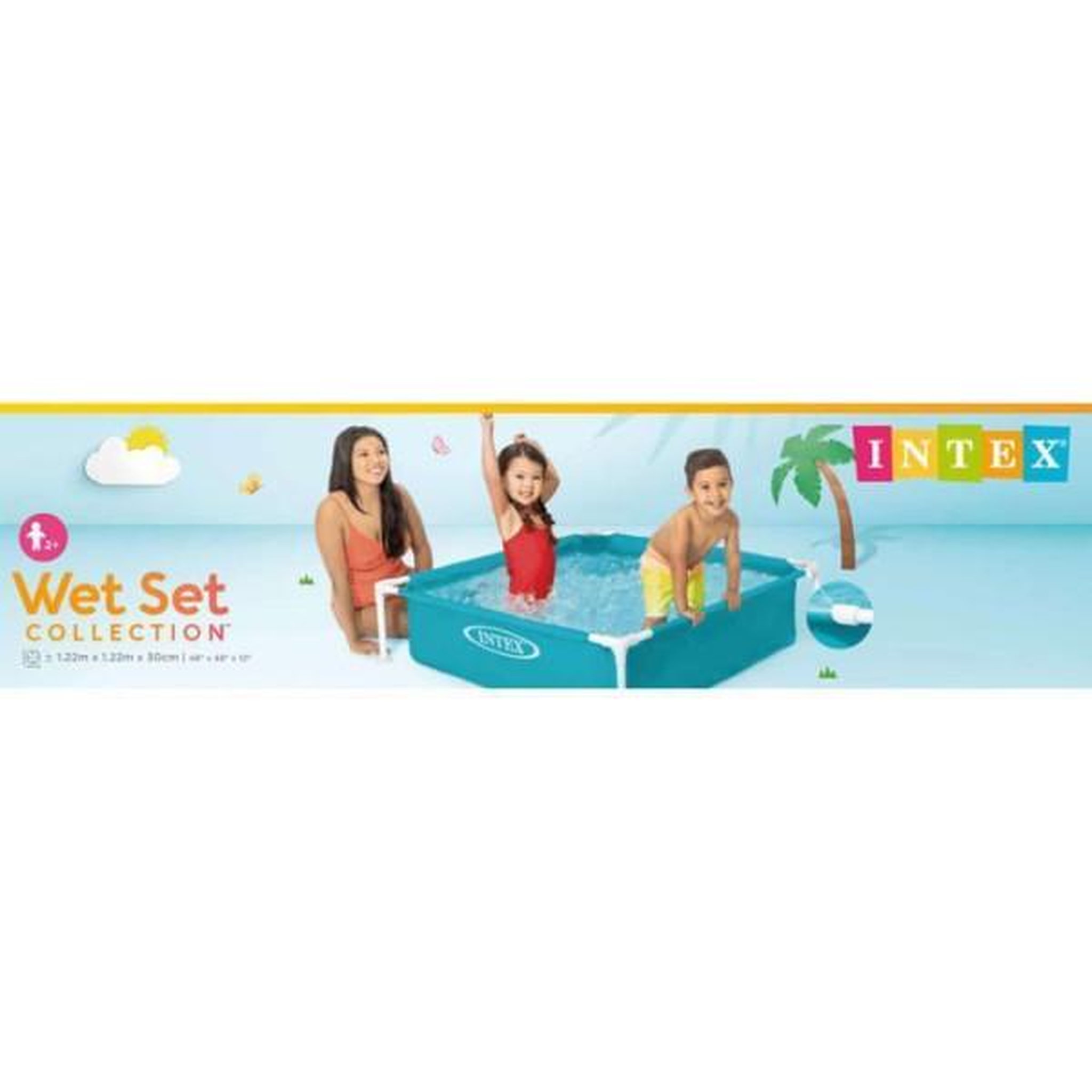 Voir la diapositive 3 : INTEX Piscine tubulaire - Intex - (L)1,22 x (l)1,22 x (h)0,30m