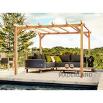 JARDIDECO Pergola en bois lamellé-collé Angers 600 x 300 cm - Maderland