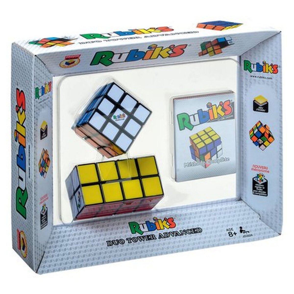 WIN GAMES Coffret 1 Rubik's Cube 3X3 Advanced Rotation + 1 Rubik's cube Tower Advanced