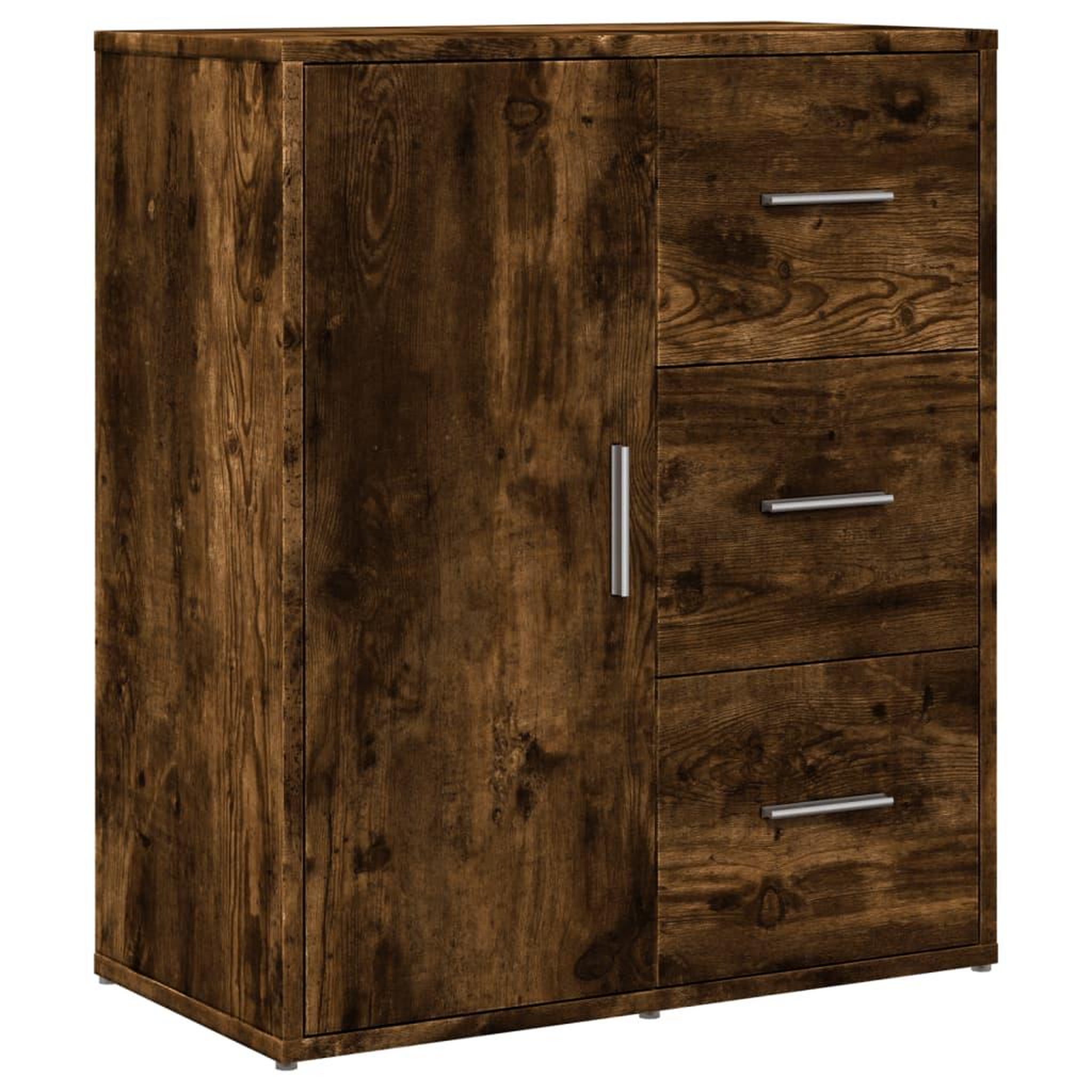 Voir la diapositive 4 : VIDAXL Buffets 2 pcs chene fume 60x31x70 cm bois d'ingenierie