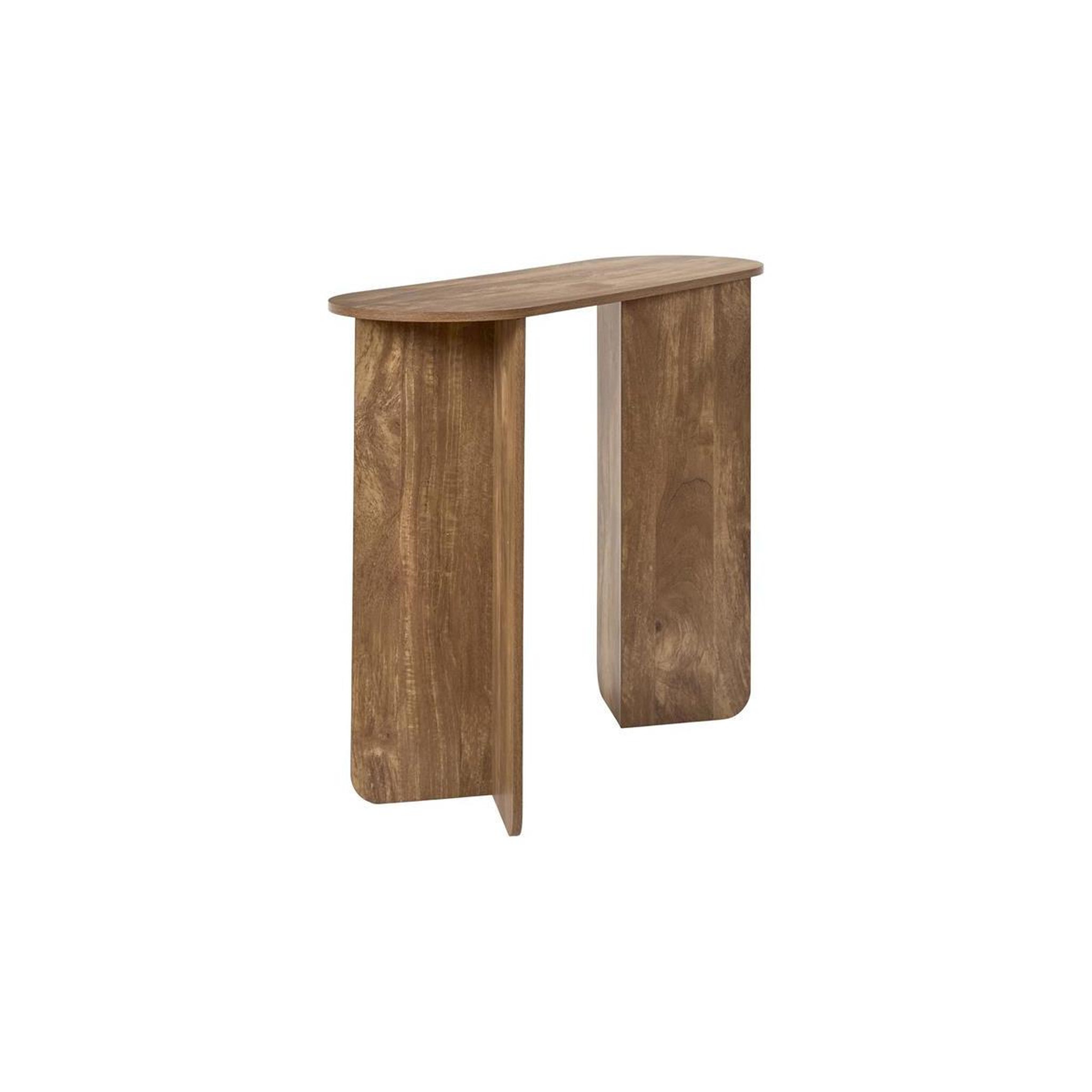 Voir la diapositive 4 : The Home Deco Factory Console ovale design  heritage  100cm marron