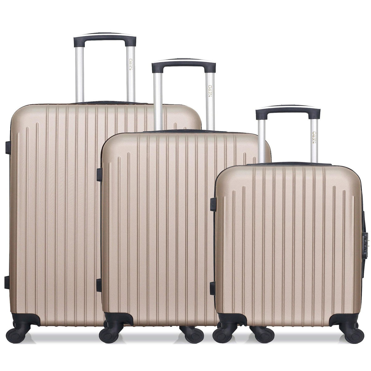 HERO HERO - Lot de 3 - Valise grand format, valise weekend et valise cabine CARPATES
