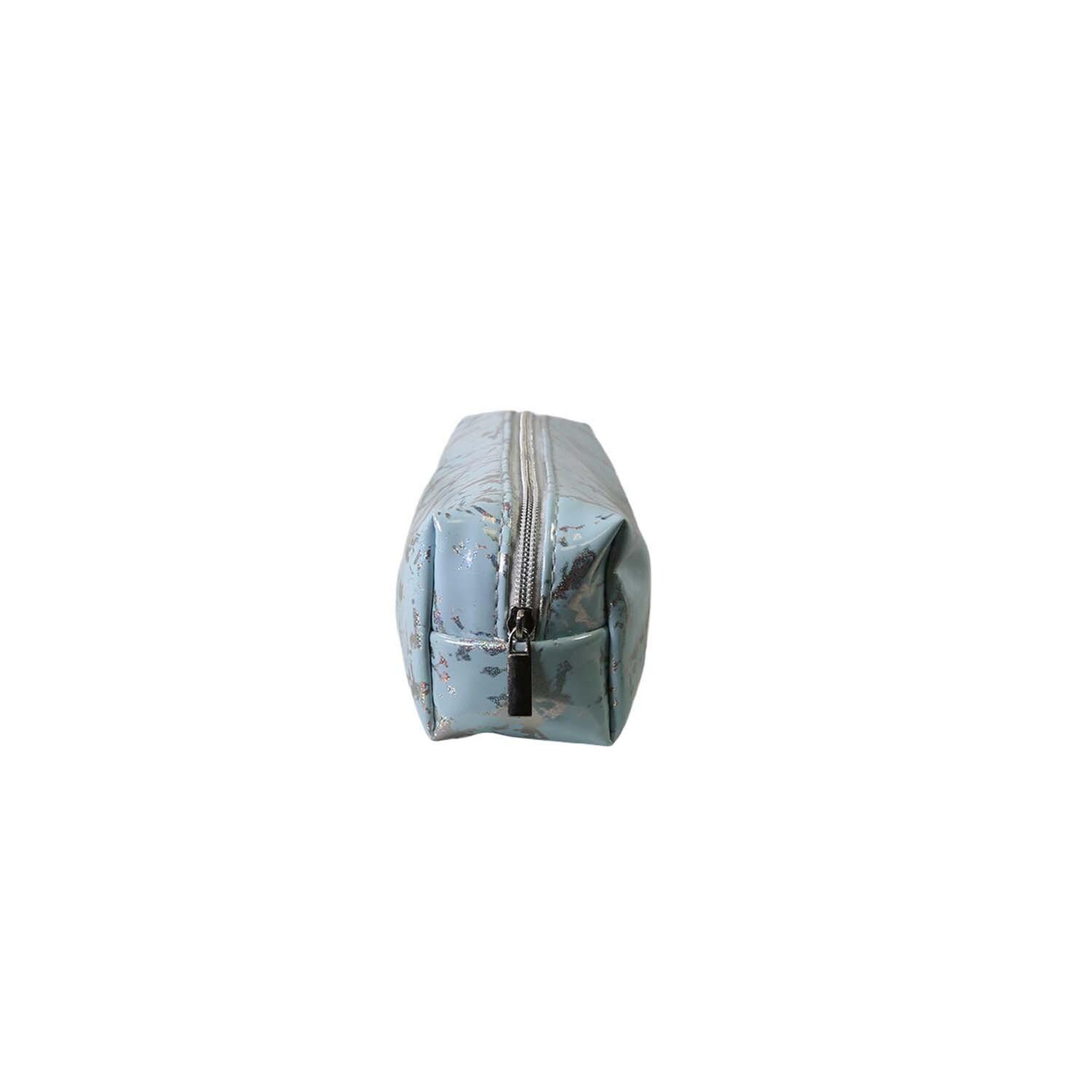 Voir la diapositive 3 : Bagtrotter Trousse scolaire rectangulaire brillante - Bleu - Fille - 1 compartiment