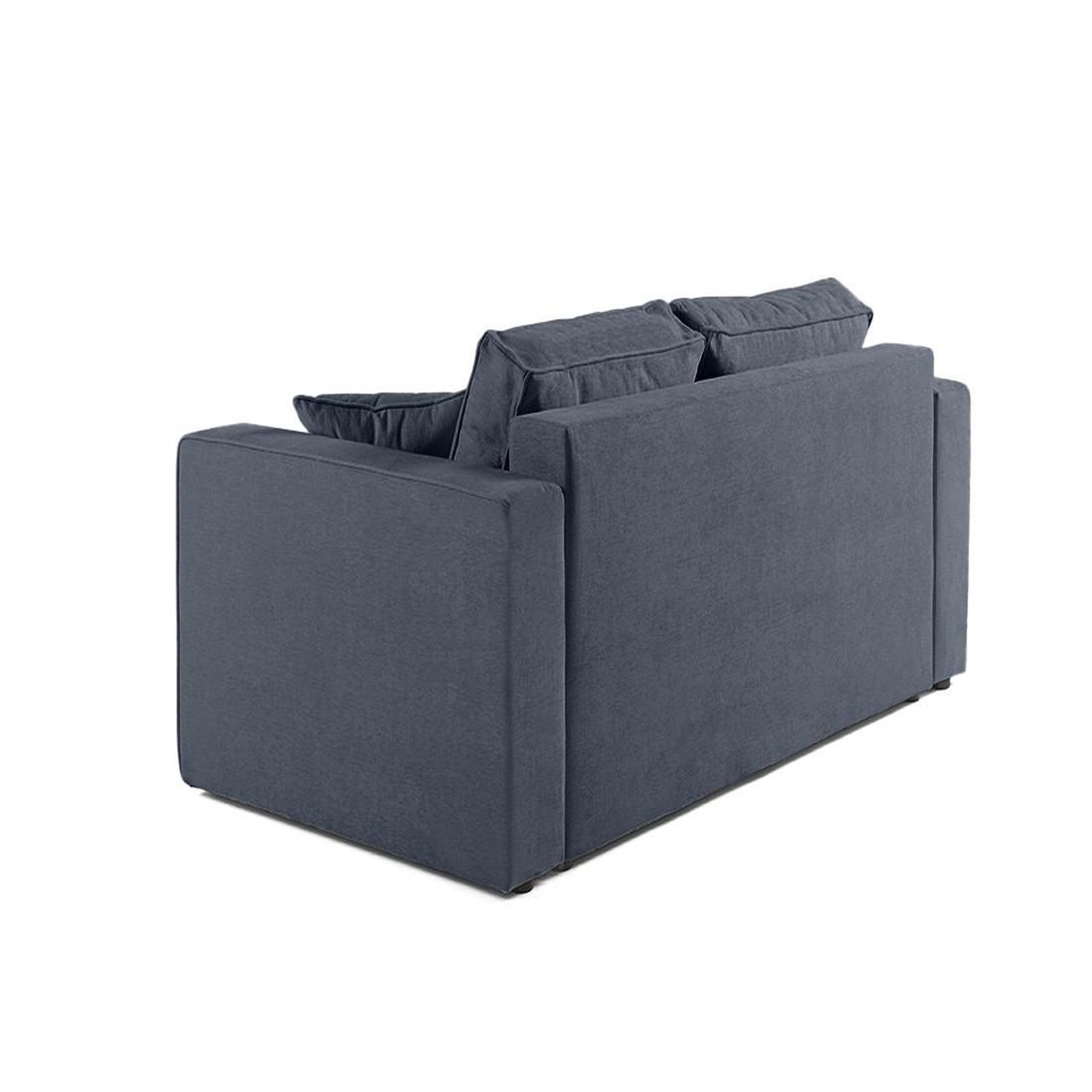 Voir la diapositive 5 : BEST MOBILIER Topaze - canapé droit 2 places - en tissu