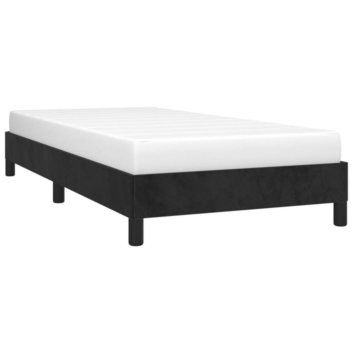 VIDAXL Cadre de lit sans matelas noir 100x200 cm velours