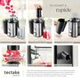 Voir la diapositive 3 : tectake Extracteur de jus capacité de 500ml, 600 W argent
