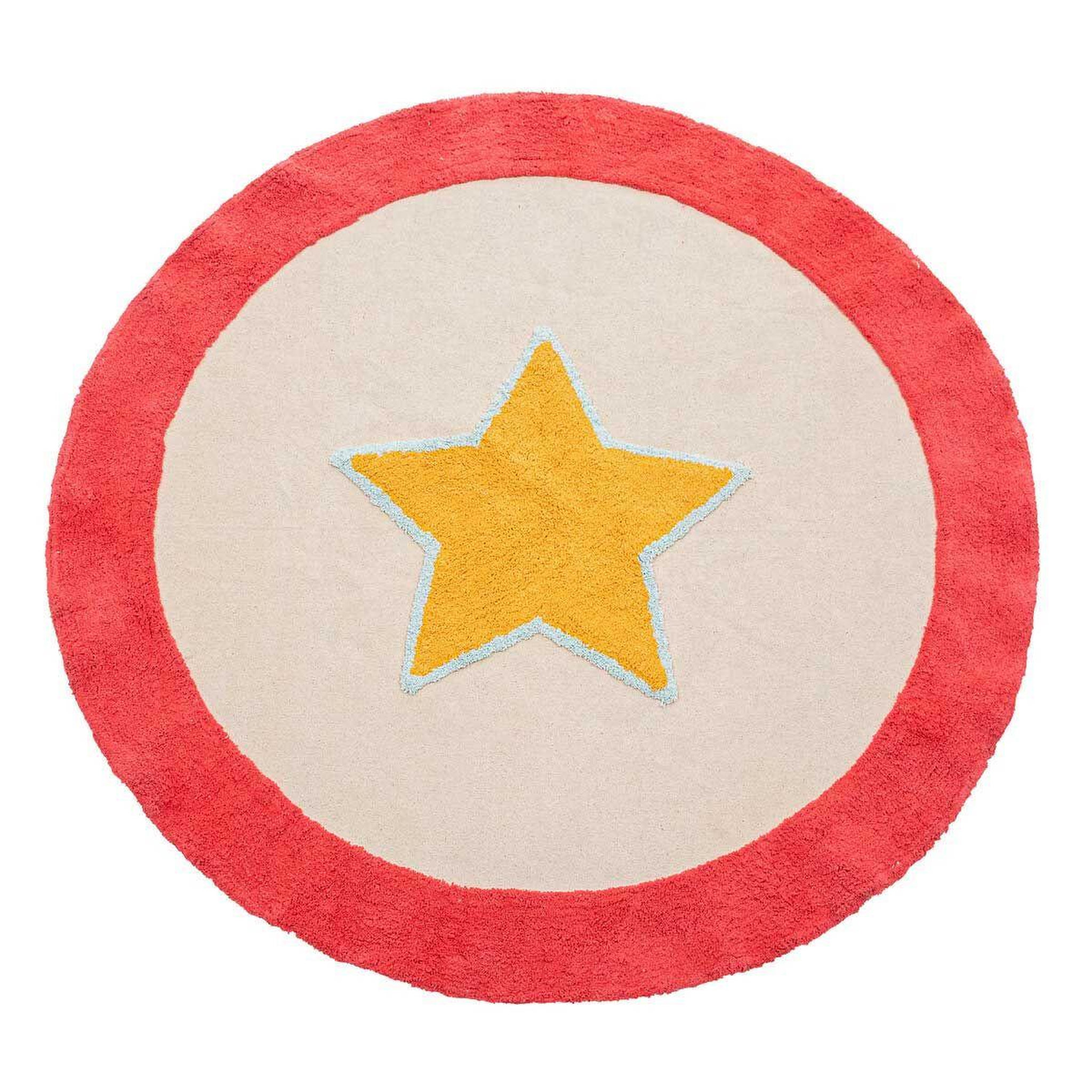 Voir la diapositive 1 : Atmosphera Kids Tapis rond enfant  circus  120cm beige