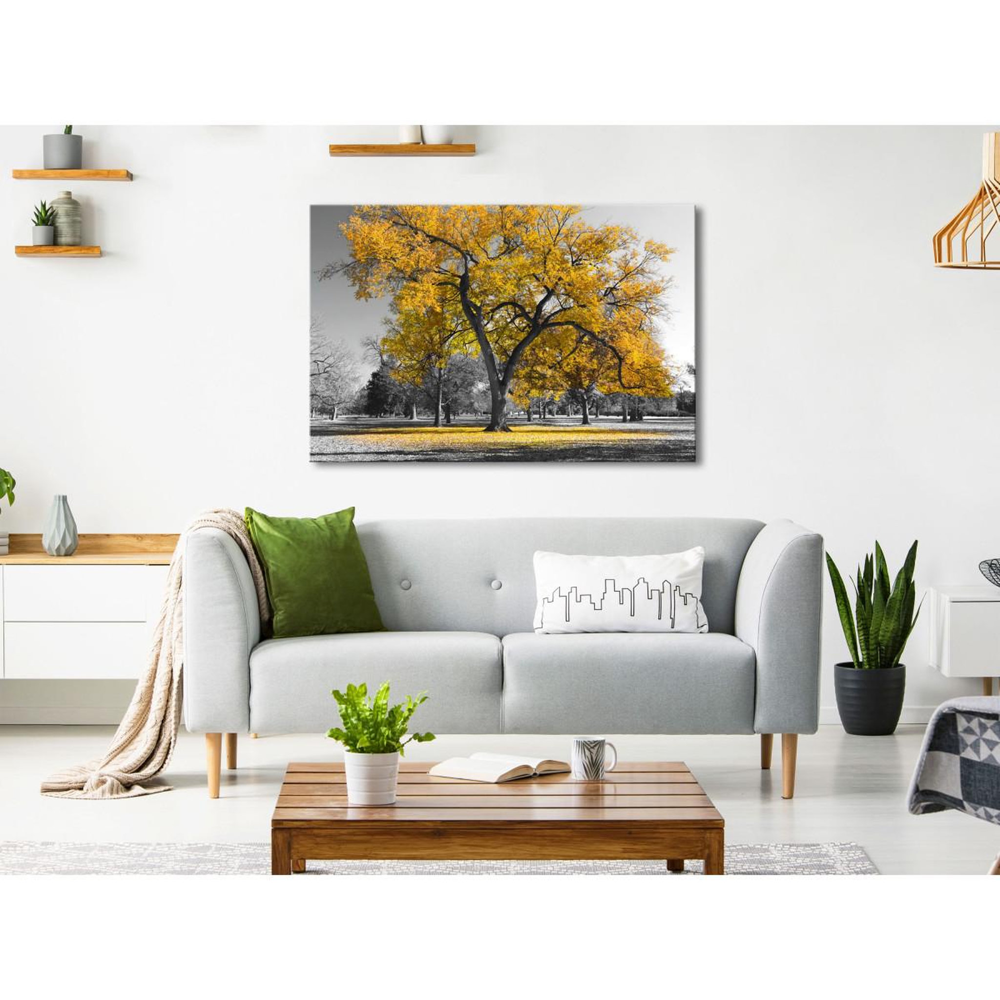 Voir la diapositive 2 : Paris Prix Tableau Imprimé  Autumn in the Park Wide Gold