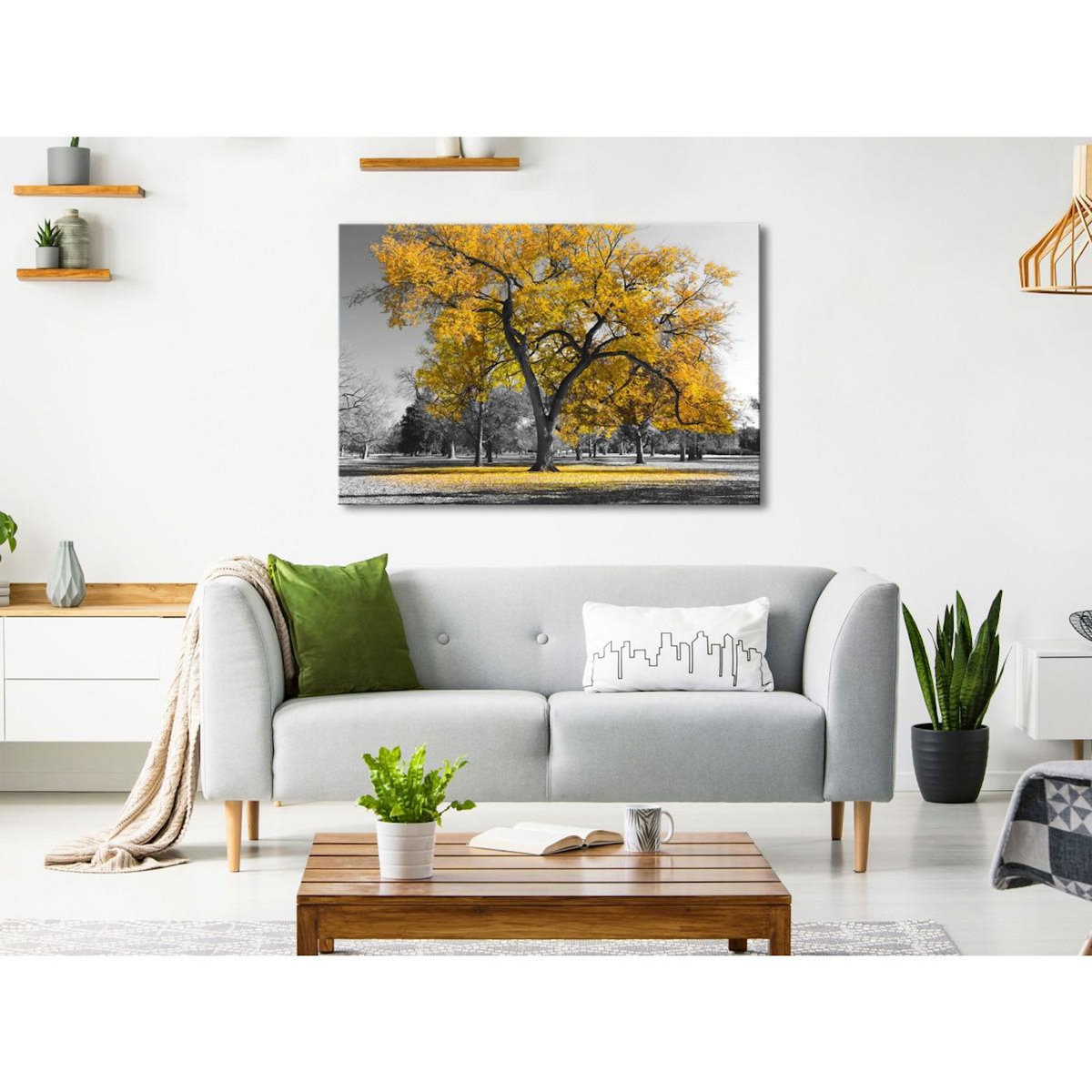 Paris Prix Tableau Imprimé  Autumn in the Park Wide Gold