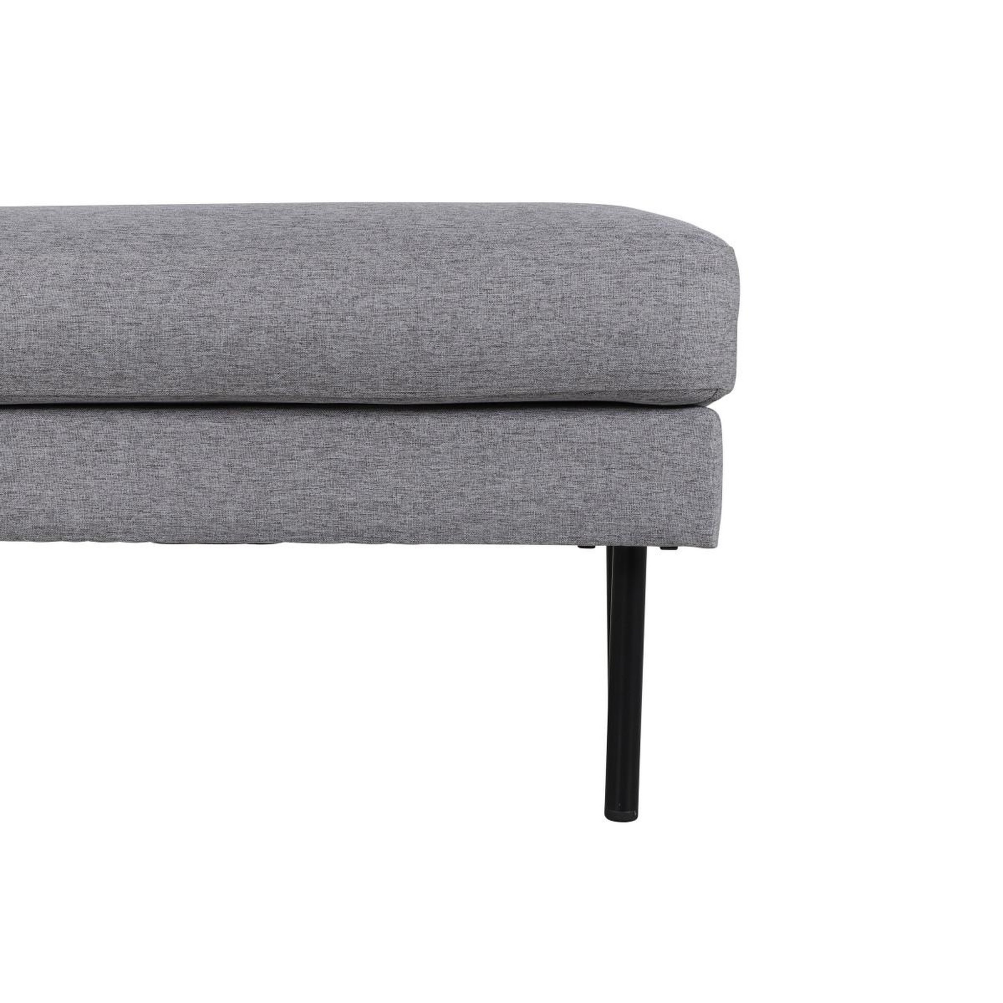 Voir la diapositive 5 : Paris Prix Pouf design en tissu  zoom  85cm gris