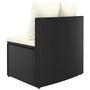Voir la diapositive 4 : VIDAXL Canapes de jardin 2 pcs avec coussins Resine tressee Noir