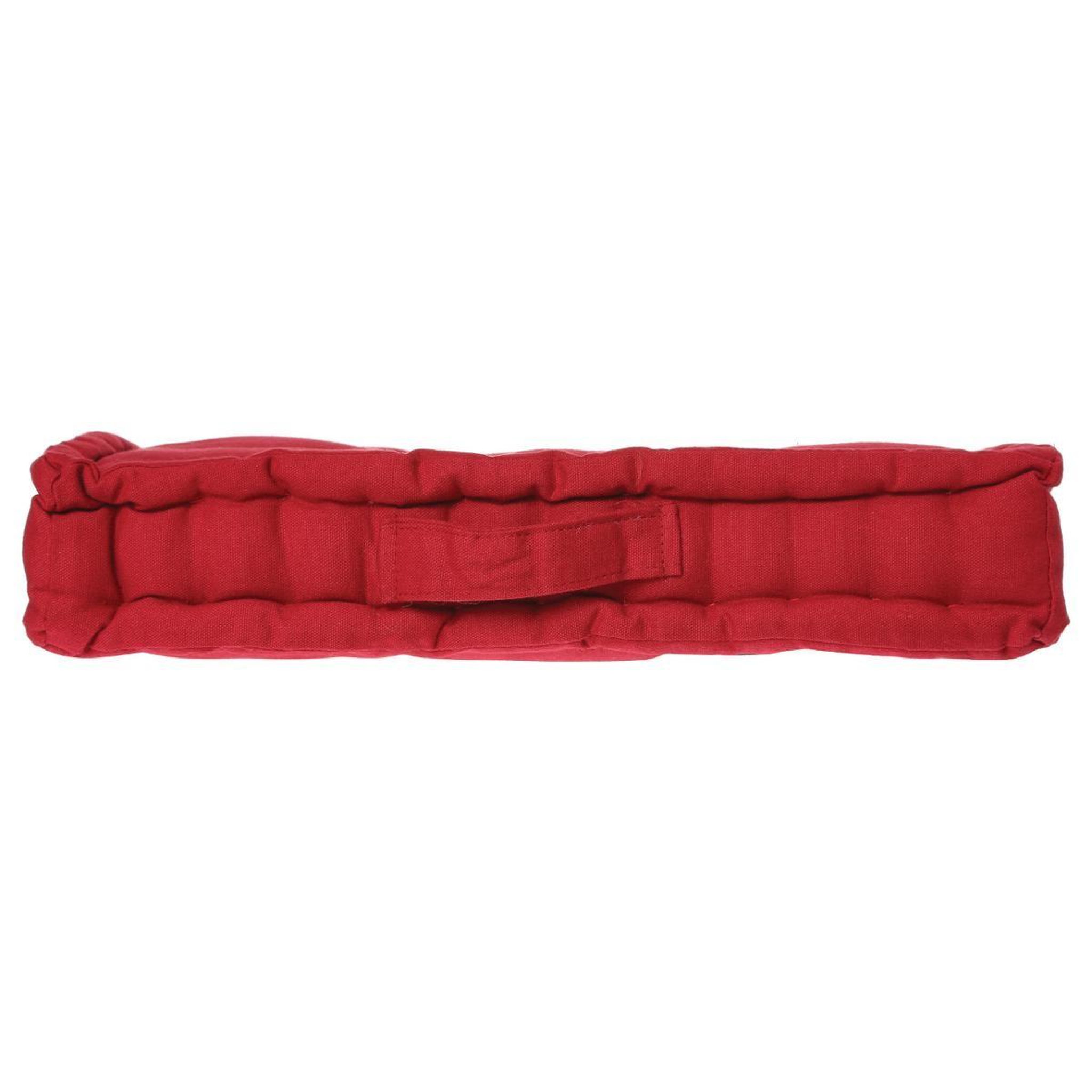 Voir la diapositive 3 : ATMOSPHERA Coussin de sol  dorian  40x40cm rouge