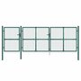 Voir la diapositive 4 : VIDAXL Portal de jardin maille vert 400x175 cm acier galvanise