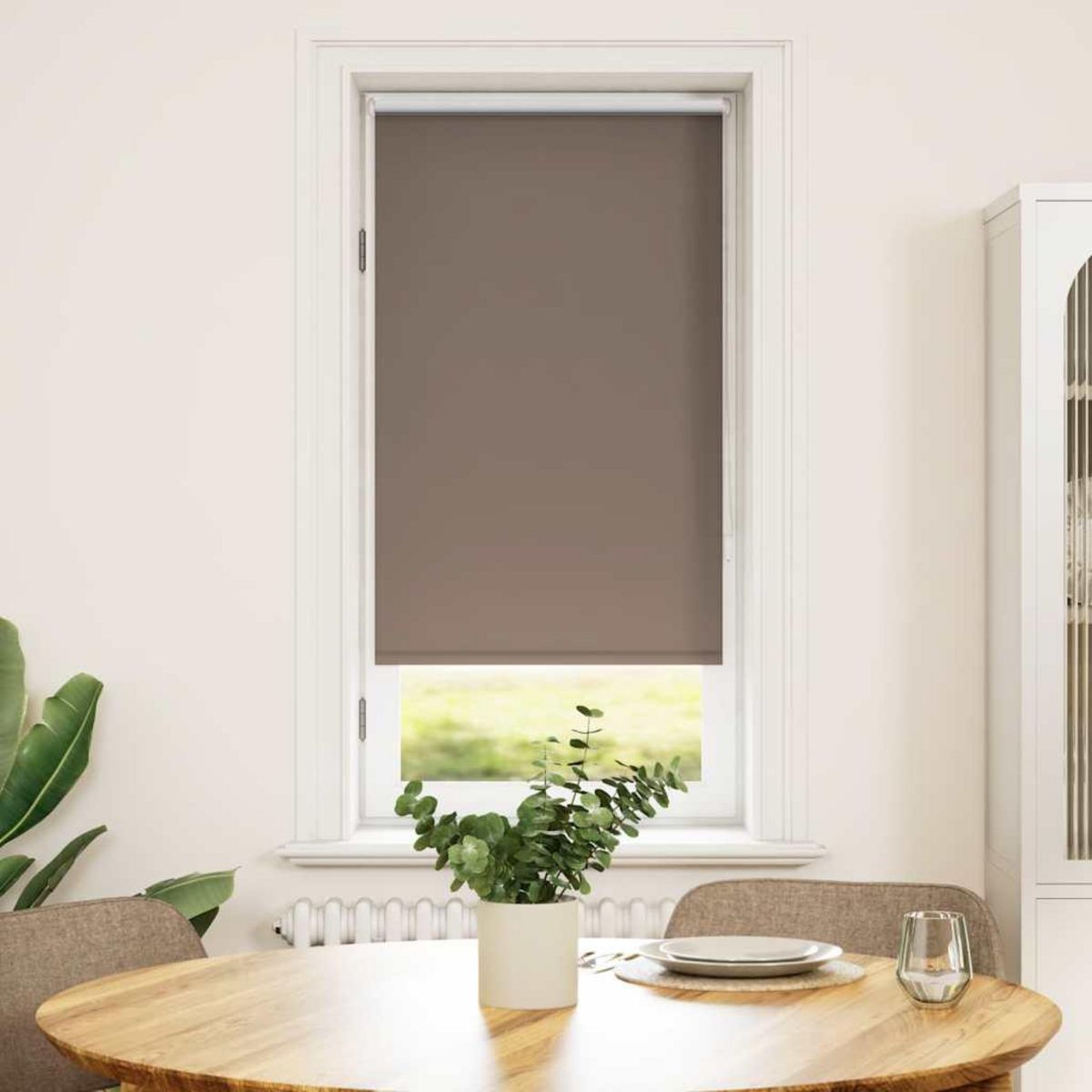VIDAXL Store enrouleur occultant marron 40 x 100 cm