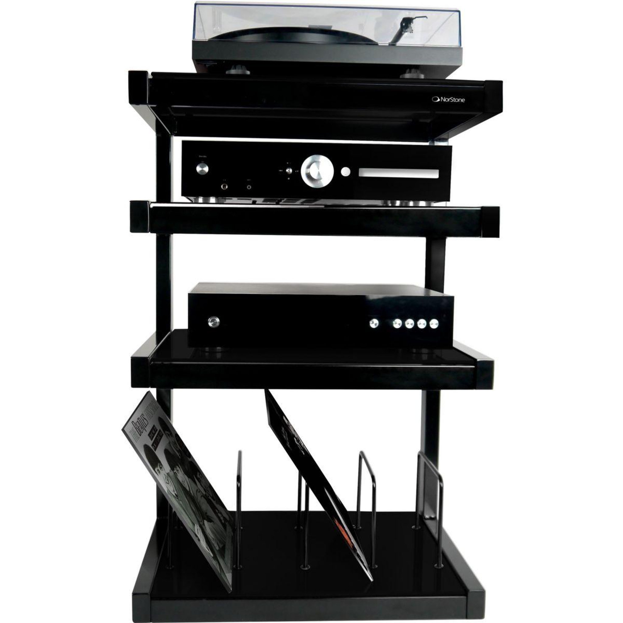 Voir la diapositive 5 : Norstone Meuble Hifi Esse vinyl - Noir