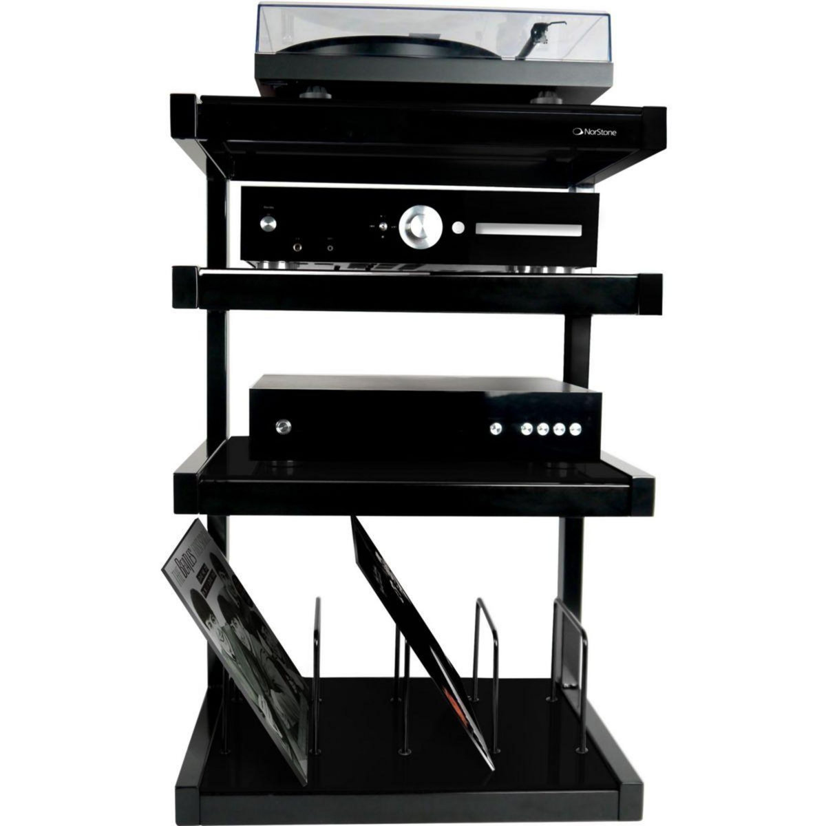 Norstone Meuble Hifi Esse vinyl - Noir