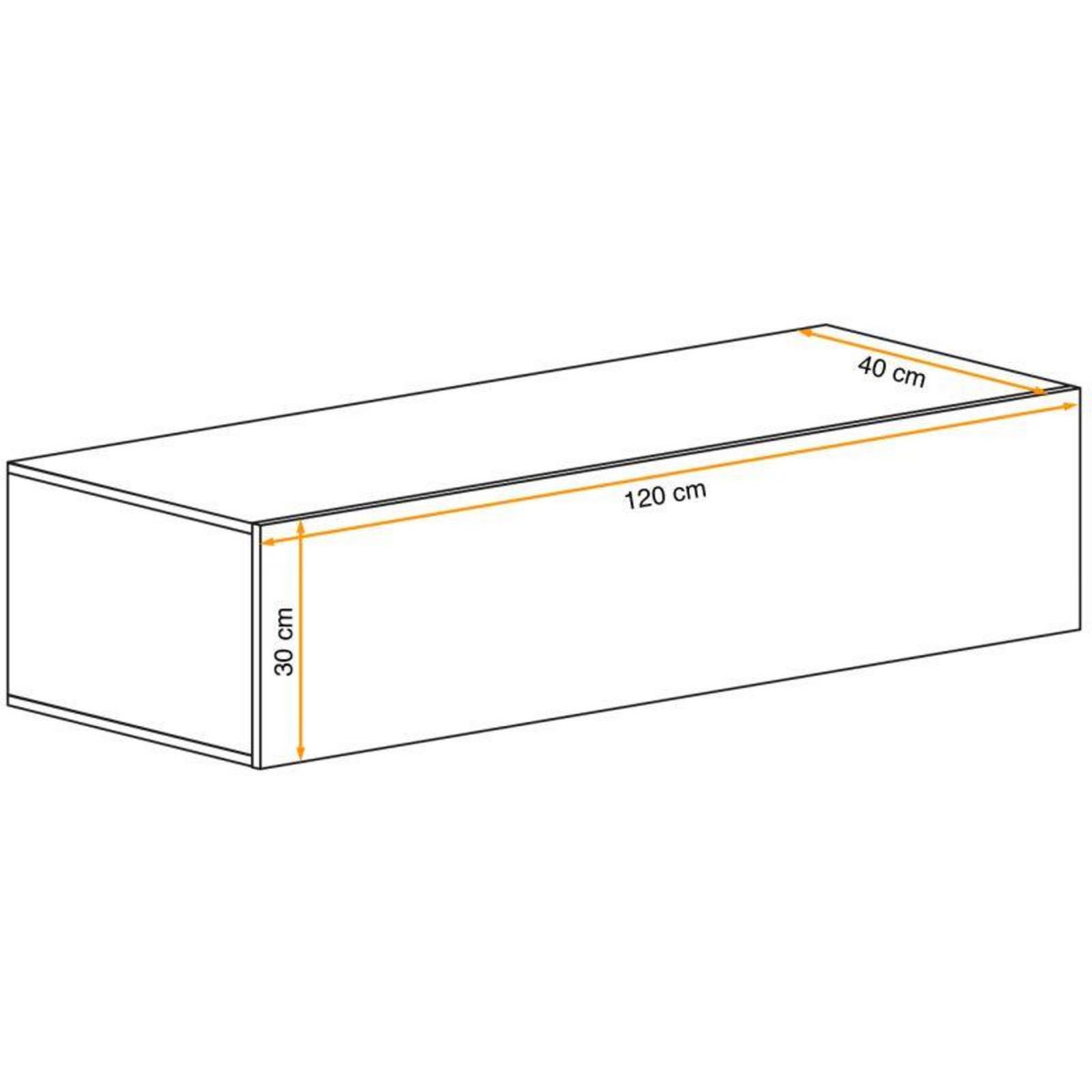 Paris Prix Banc TV Mural Design  Switch  120cm Noir