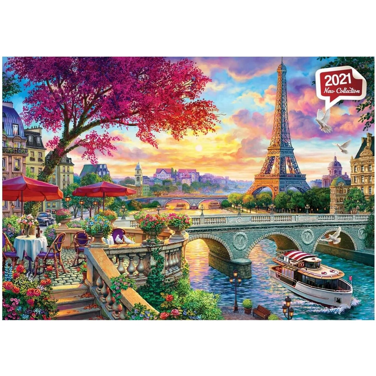 PERRE / ANATOLIAN Puzzle 3000 pièces : Paris en fleurs