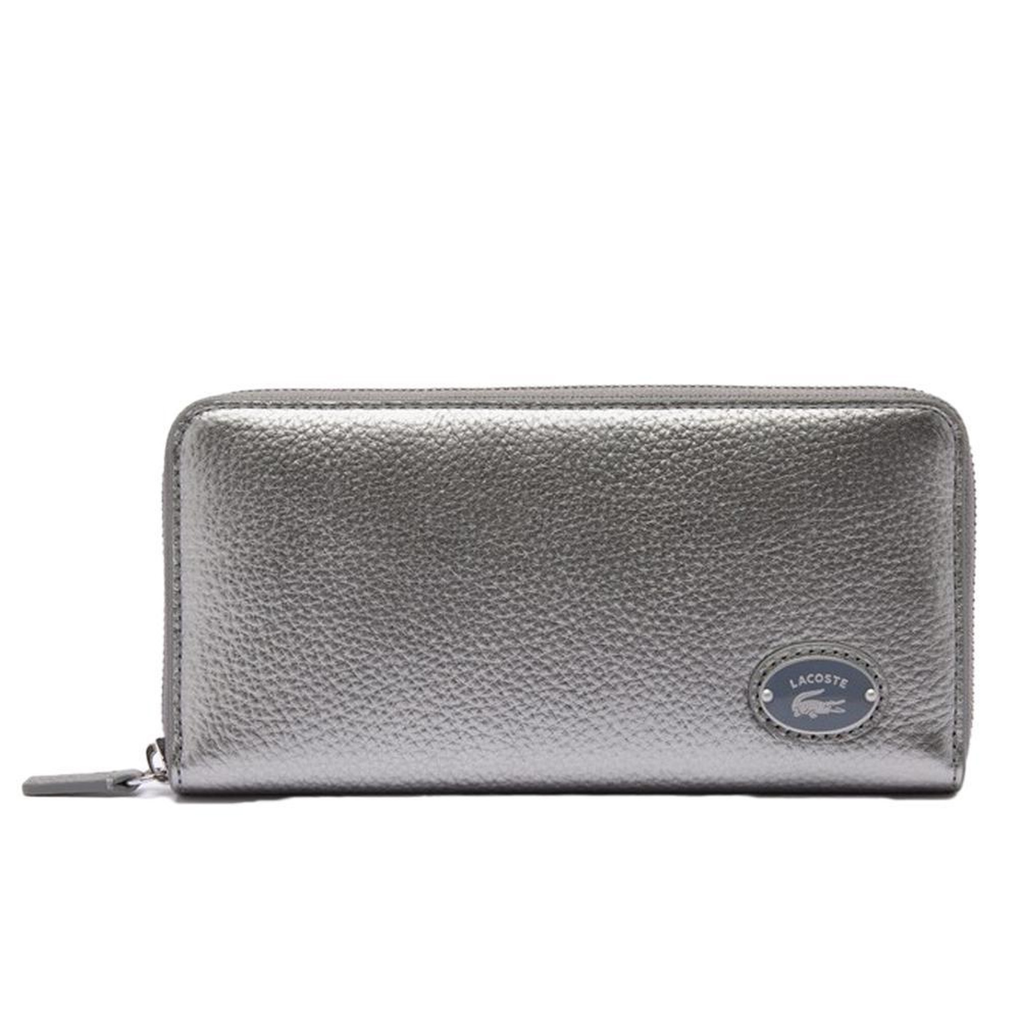 Lacoste Portefeuille argenté femme lacoste nf3937gz. Coloris disponibles : Gris